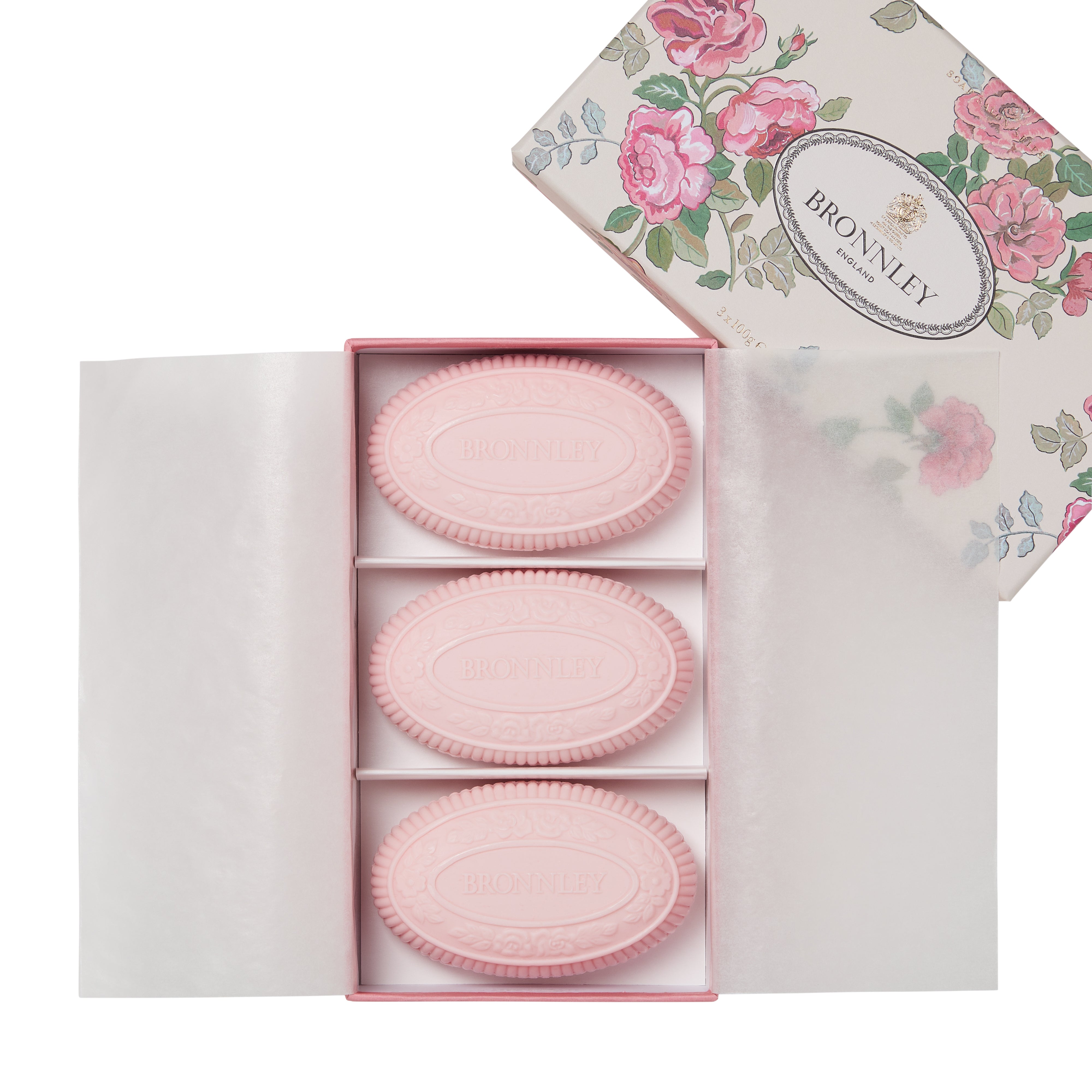 Bronnley Rose Soap 3 x 100g