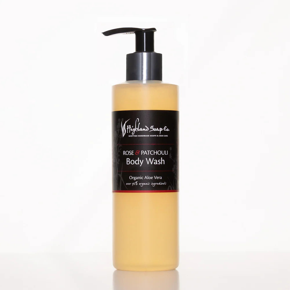 The Highland Soap Company Rose & Patchouli Body Wash 250ml