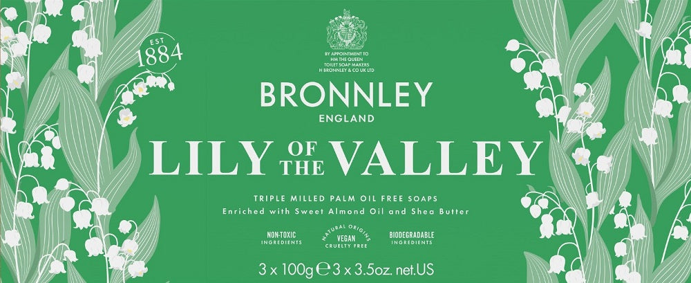Bronnley Lily of the Valley Soap 3x100g
