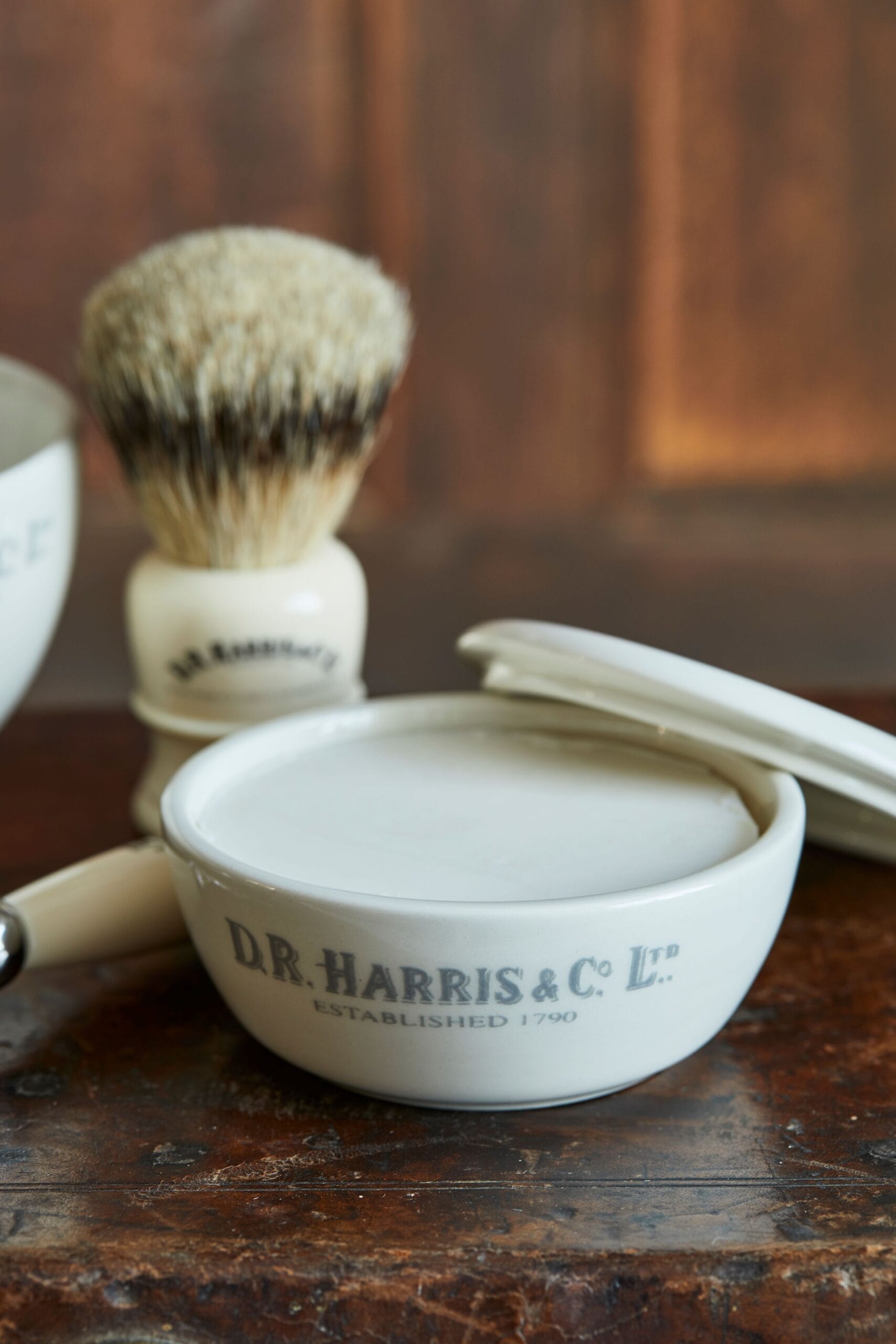 D.R. Harris Ceramic Shaving Soap Bowl - Rasierschale mit Deckel