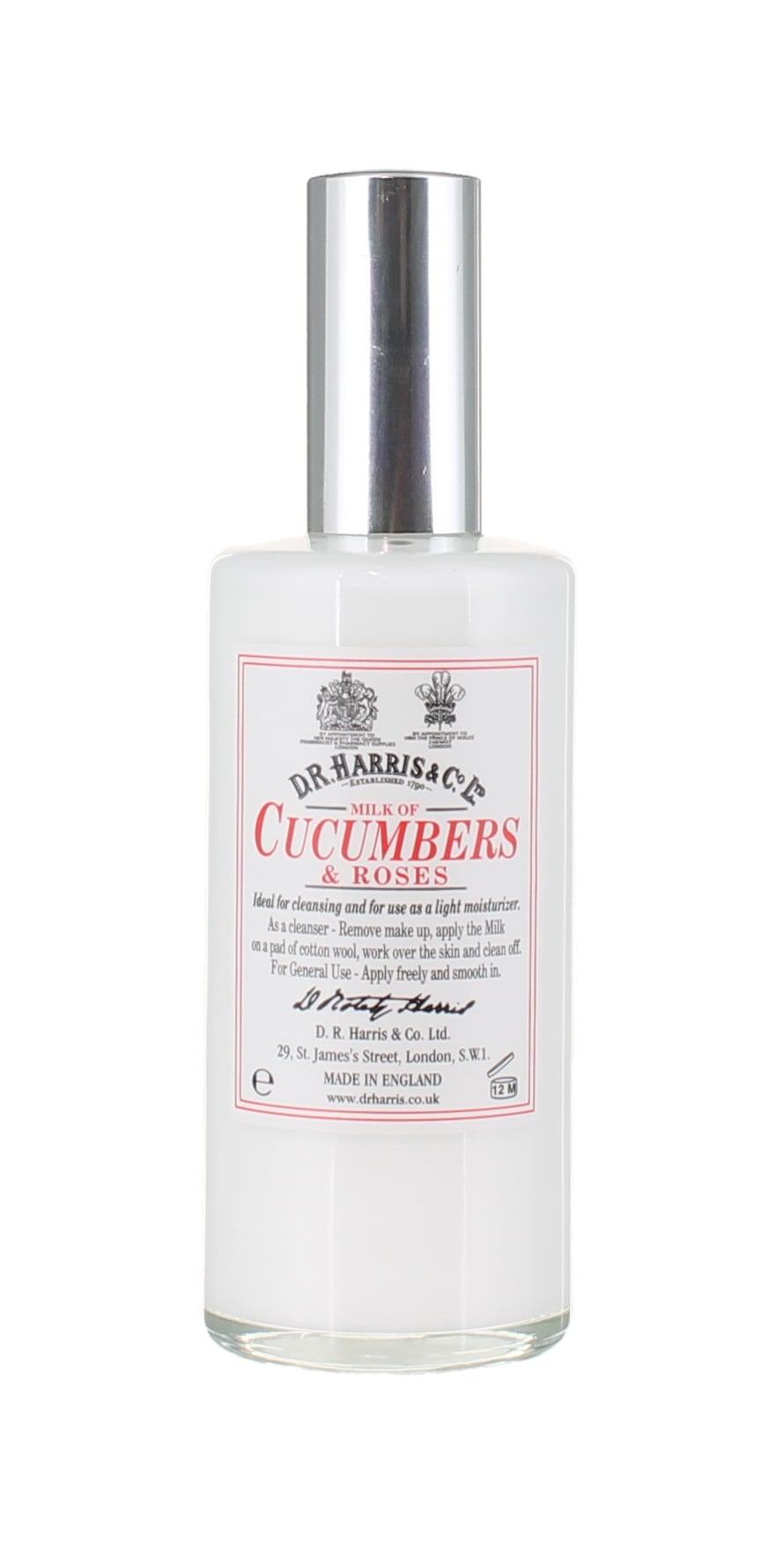 D.R. Harris - Milk of Cucumbers & Roses - 100ml
