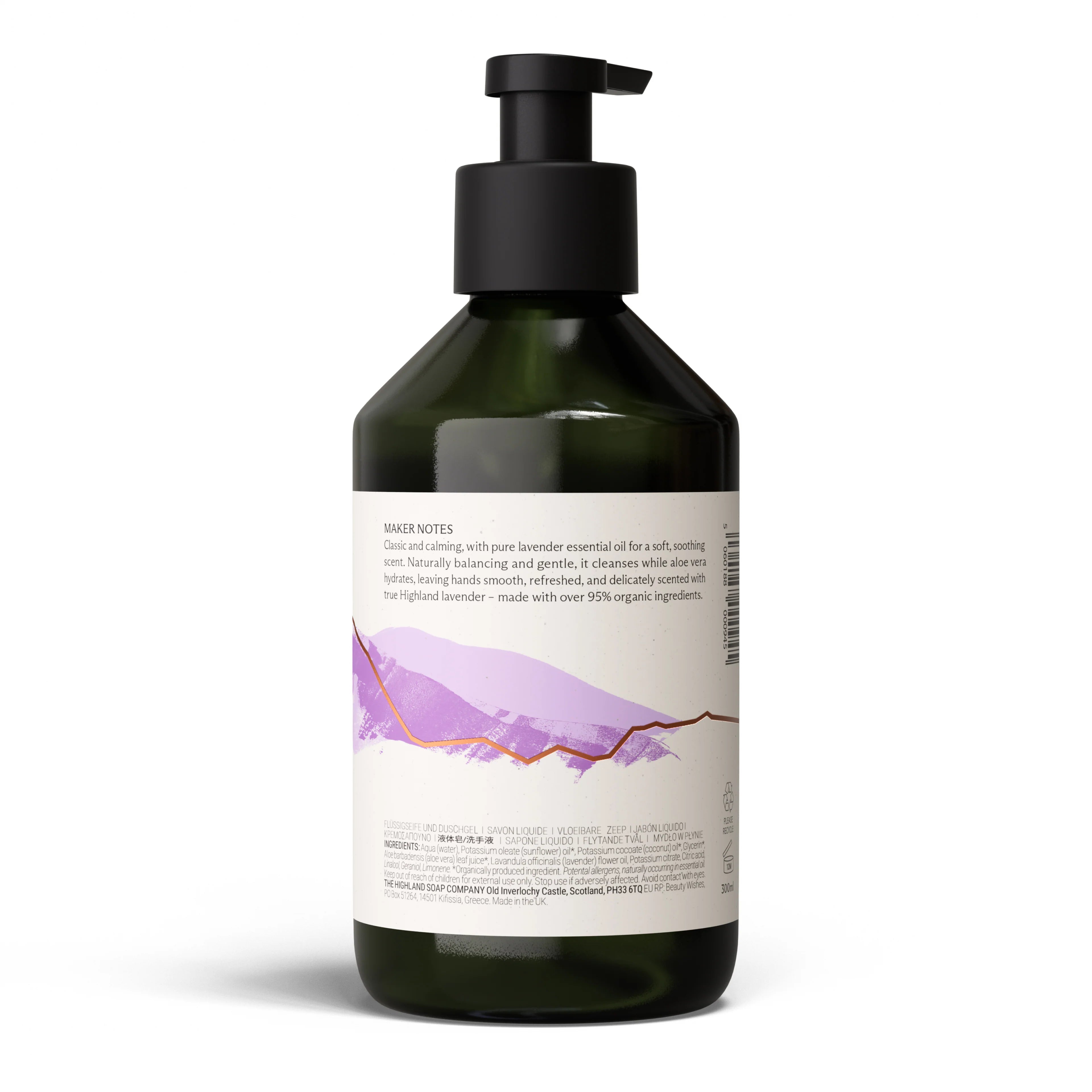 The Highland Soap Company Lavender Hand Wash 300ml