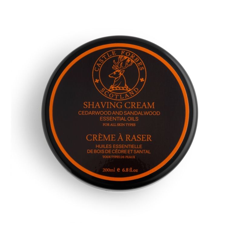 Castle Forbes Cedarwood & Sandalwood Shaving Cream 200ml