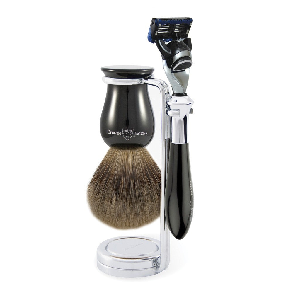 Edwin Jagger 3pc Plaza Imitation Ebony Set (Fusion), 3PCIEPF