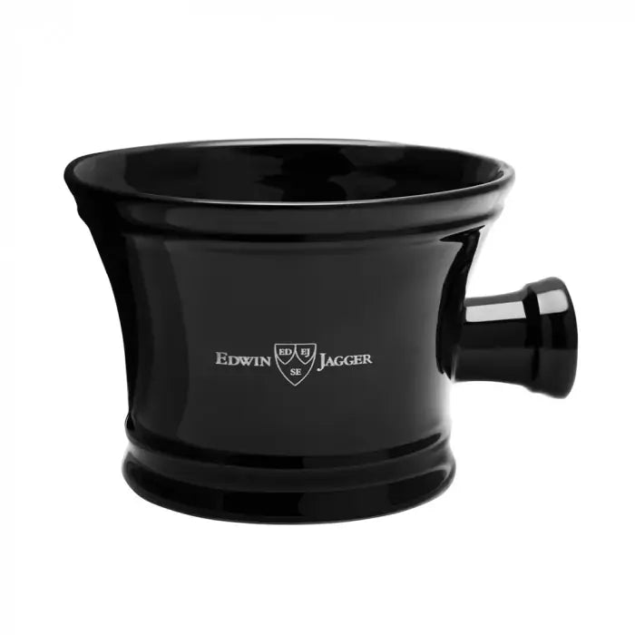Edwin Jagger Porcelain Black Shaving Bowl (Handle), RN46