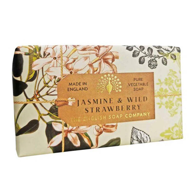The English Soap Company Jasmine and Wild Strawberry Soap 200g