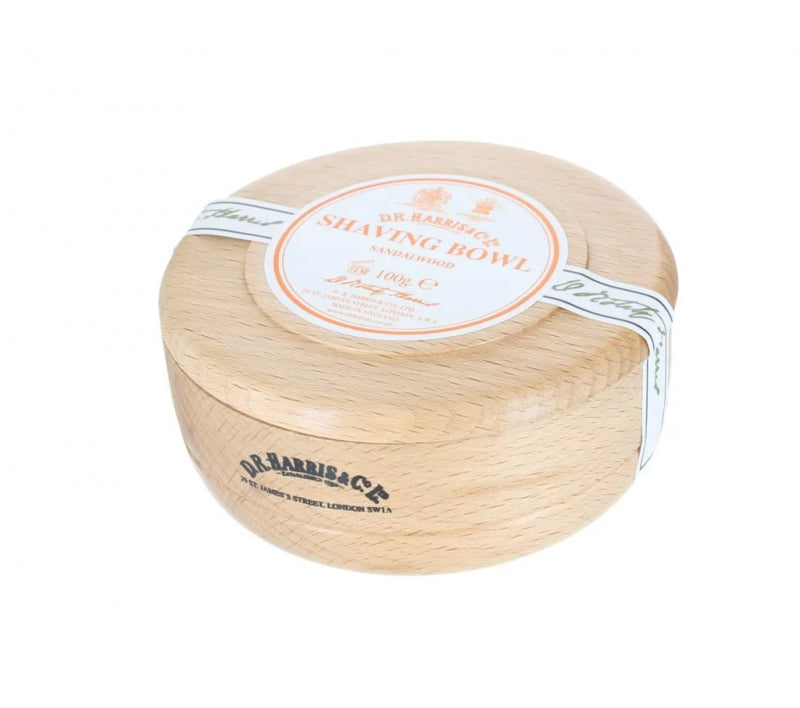 D.R. Harris Sandalwood Shaving Bowl 100g beech