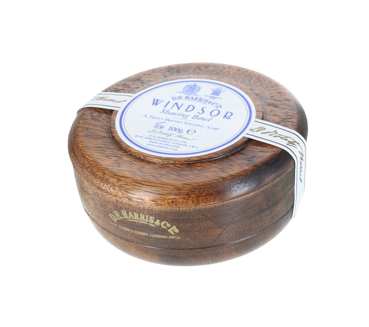 D.R. Harris Windsor Shaving Bowl 100g dark