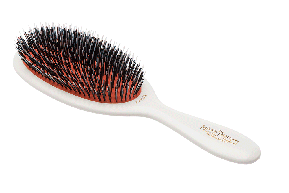 Mason Pearson Junior Bristle & Nylon Hairbrush BN2 Ivory White