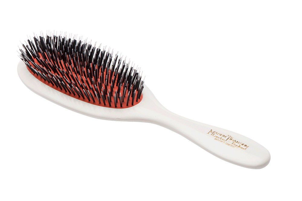 Mason Pearson Handy Bristle & Nylon Hairbrush BN3 Ivory White