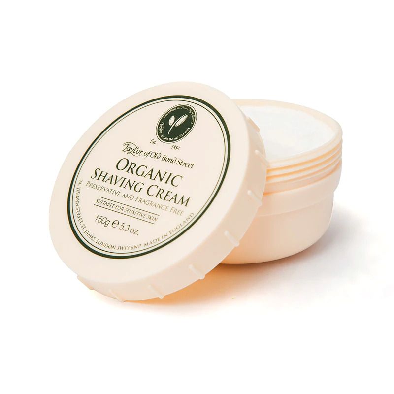 Taylor of Old Bond Street Organic Shaving Cream Bowl 150g