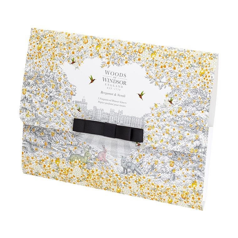 Woods of Windsor Bergamot & Neroli Draw Liners, Schrankpapier