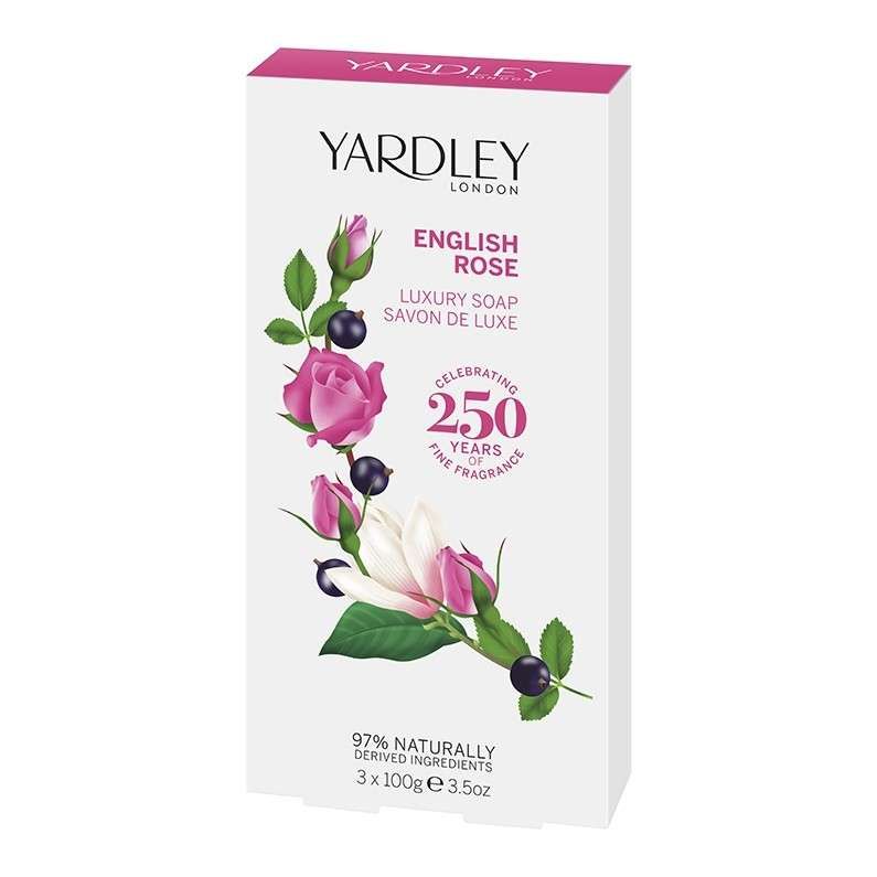 Yardley English Rose Luxury Soap 3x100g