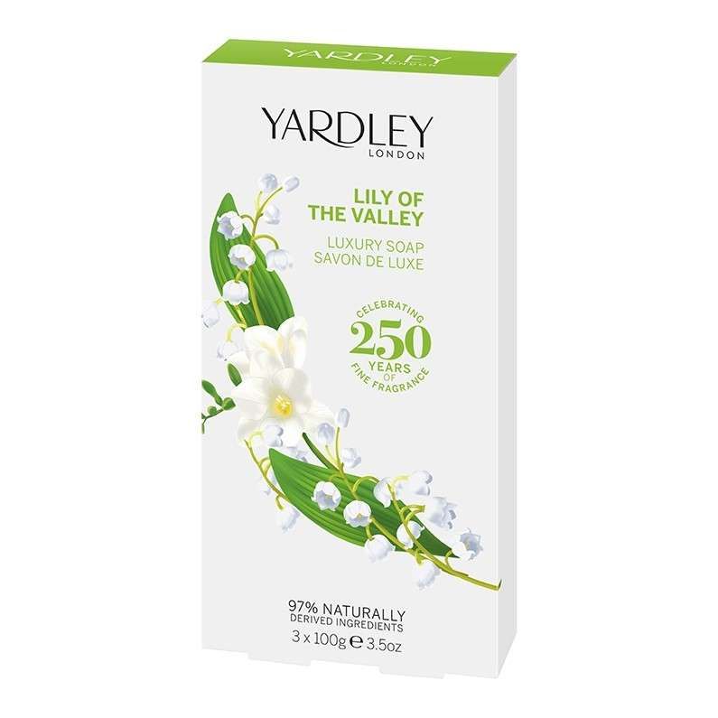 Yardley London - Lily of the Valley Luxury Soap Set - Soap Set - 3x 100g