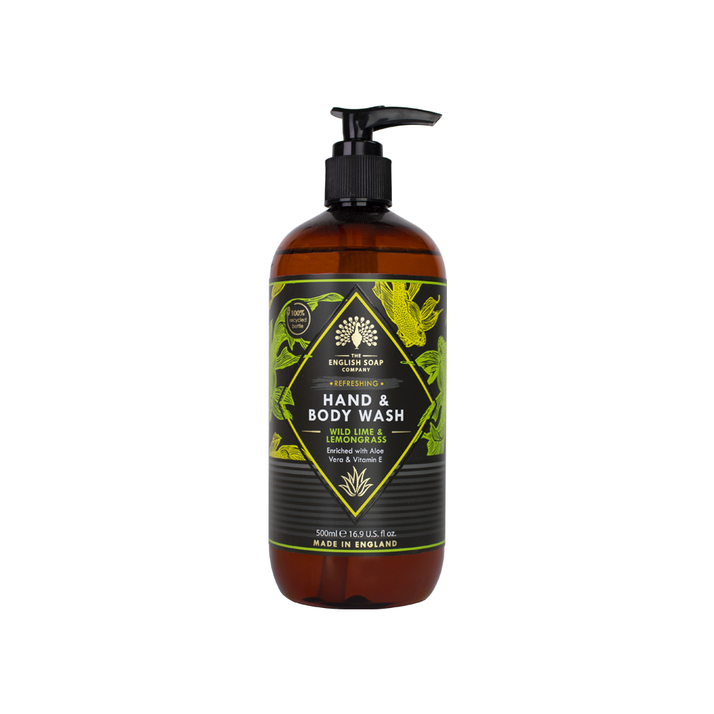 The English Soap Company Wild Lime and Lemongrass Hand & Body Wash 500ml