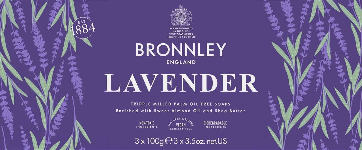 Bronnley English Lavender Soap 3x100g