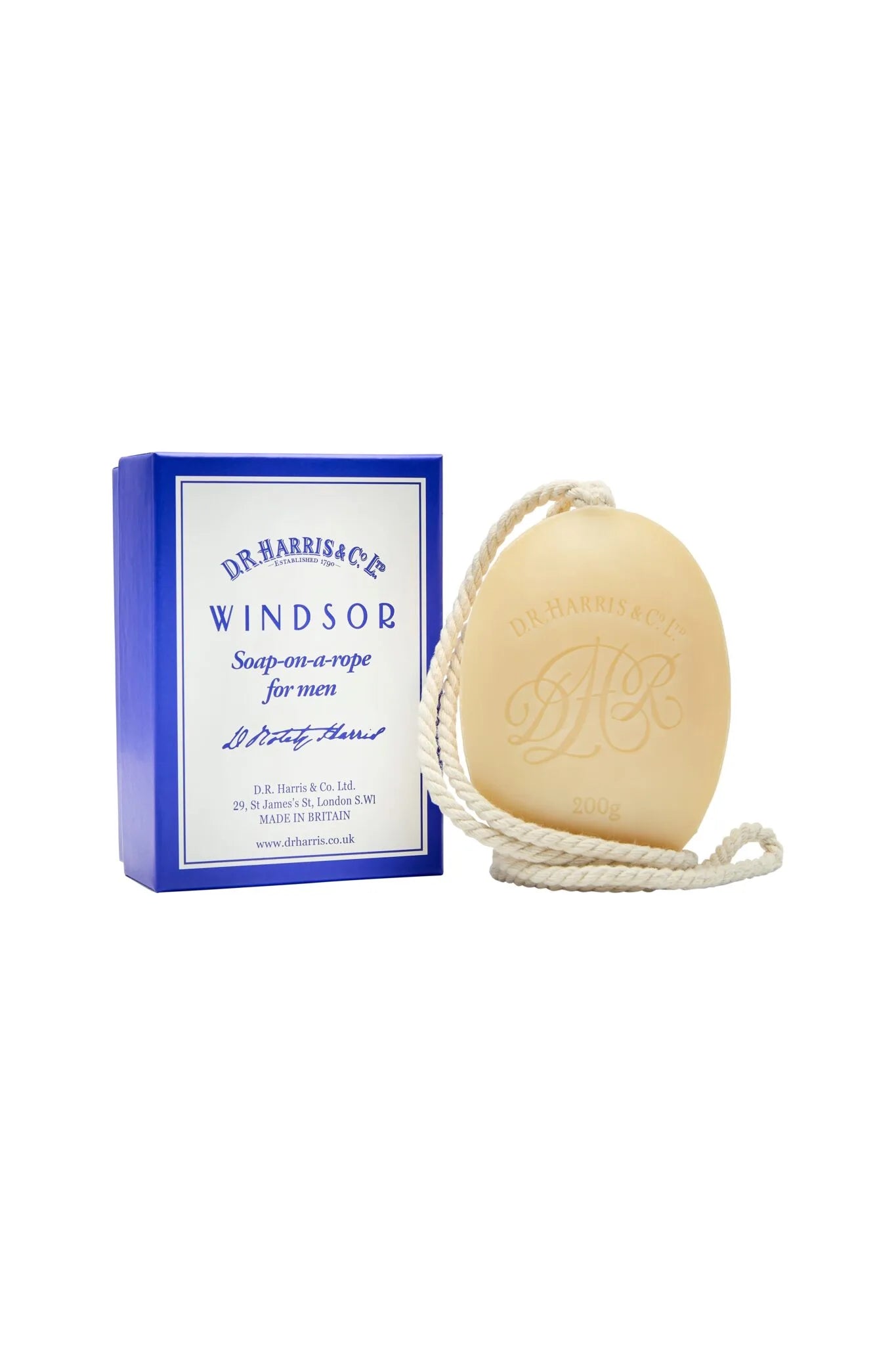 D.R. Harris Windsor Soap on an rope 200g