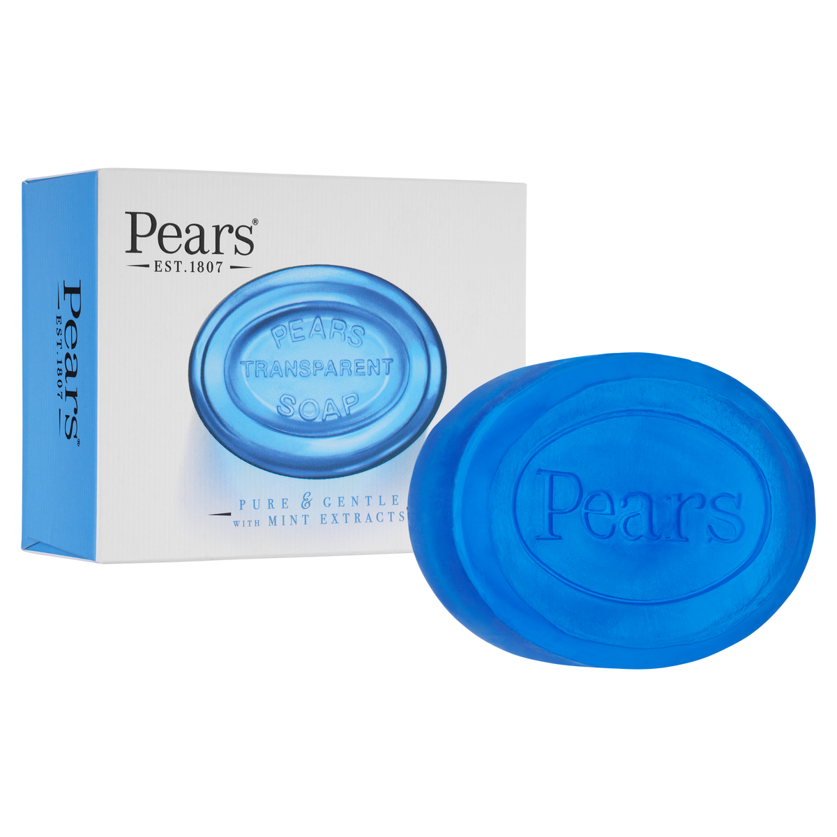 Pears Transparent Soap with Mint Extracts 100g - Main Image
