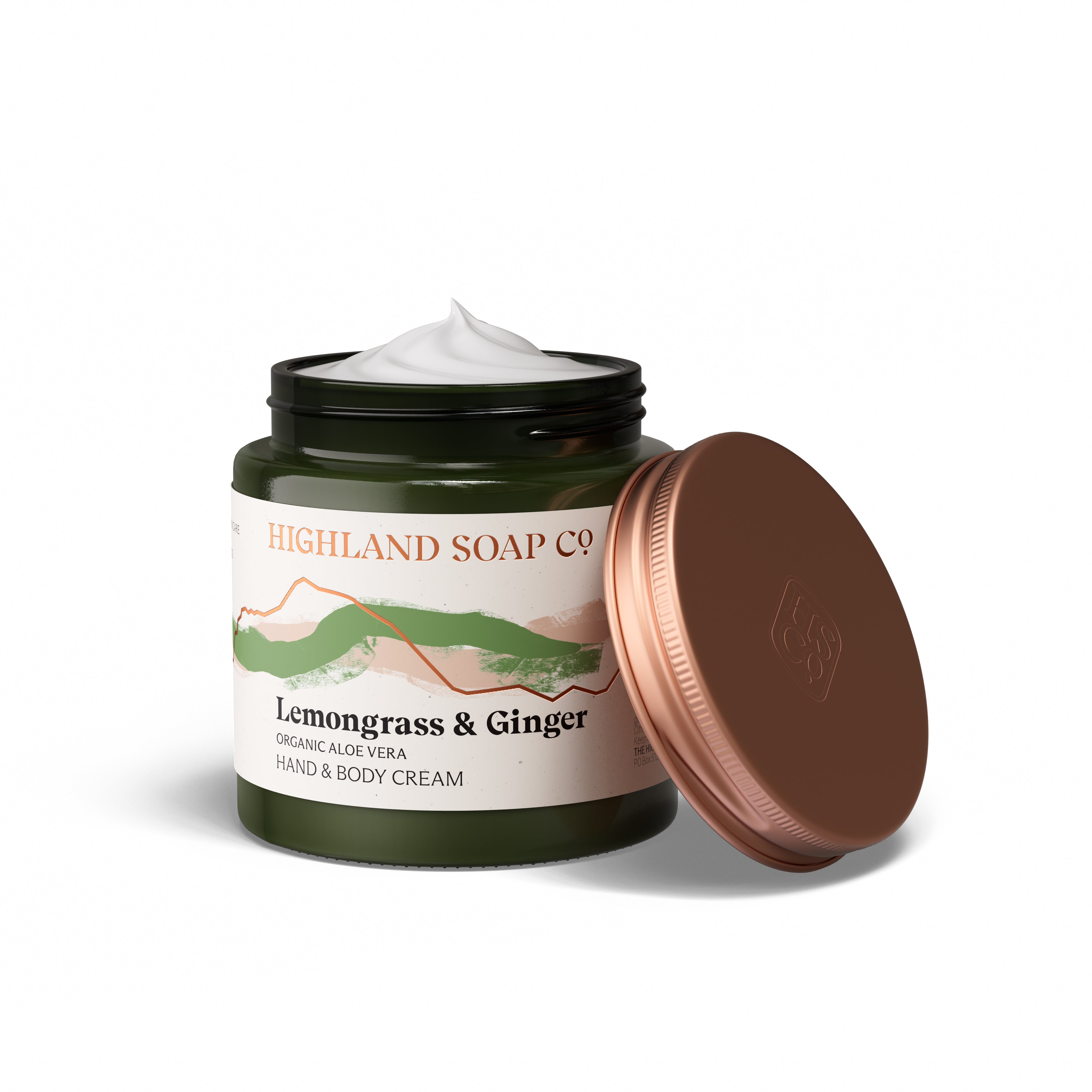 The Highland Soap Company Lemongrass & Ginger Hand & Body Cream 120ml