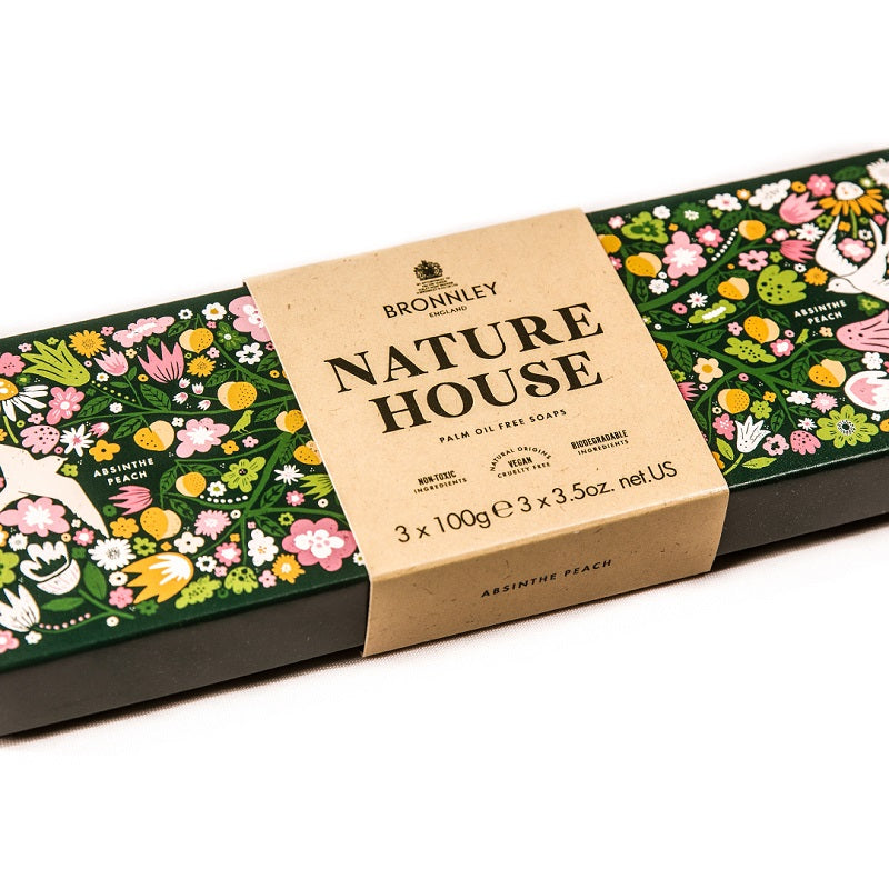 Nature House - Absinthe Peach soap set - 3 x 100g