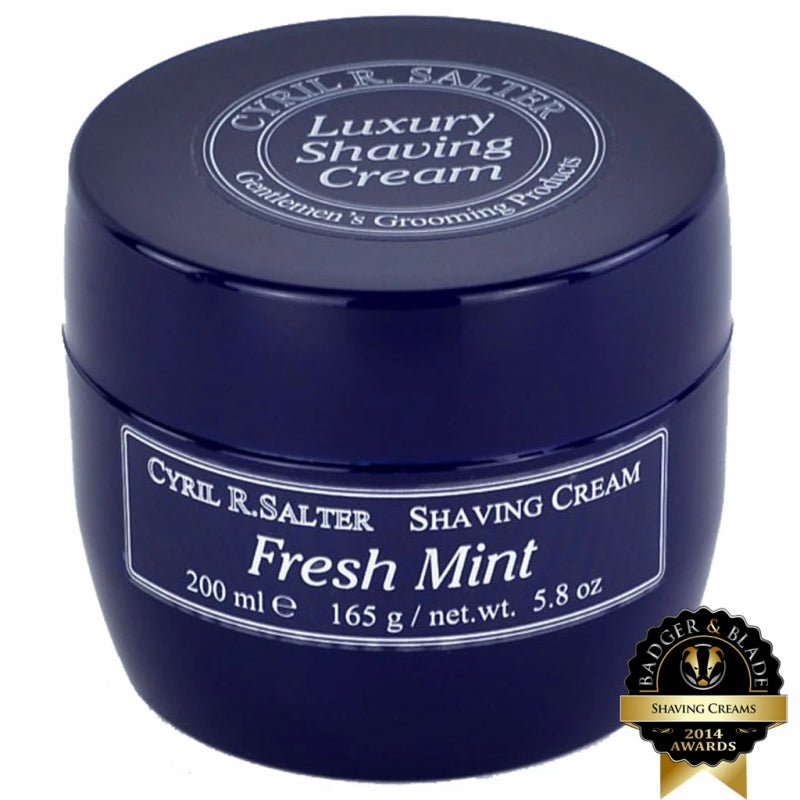 Cyril R. Salter Fresh Mint Shaving Cream 165g