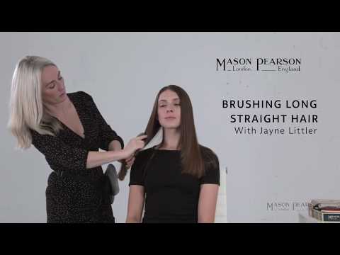 How to style long, straight hair Mason Pearson