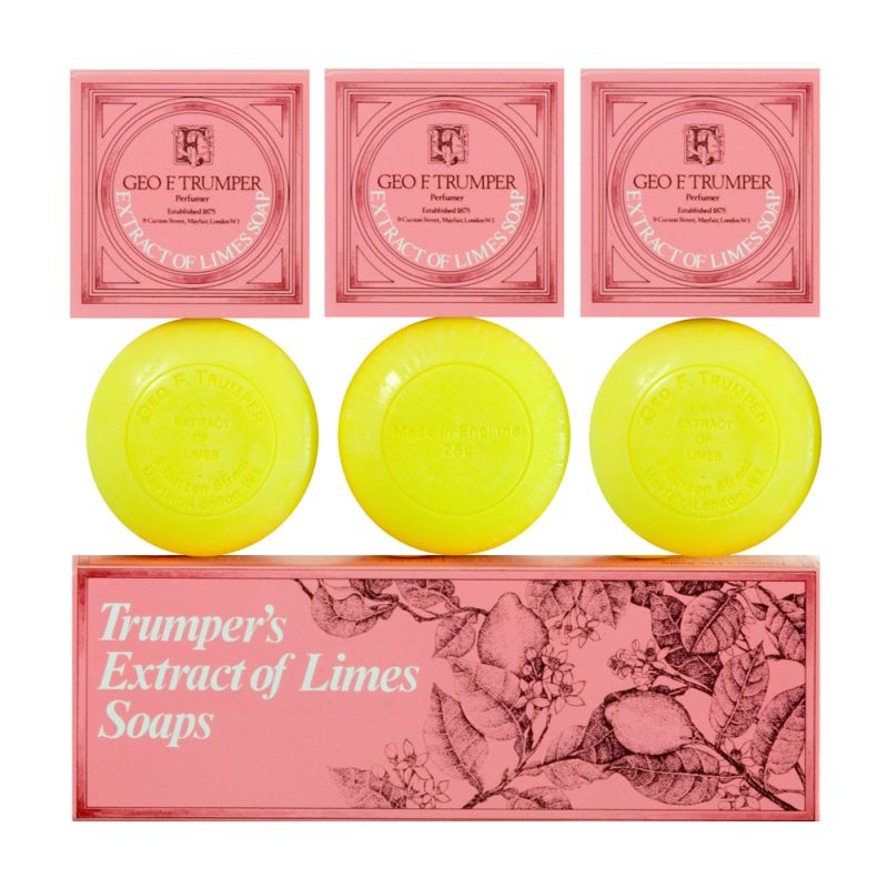 Geo.F. Trumper Extract of Limes Hand Soap 3x 75g