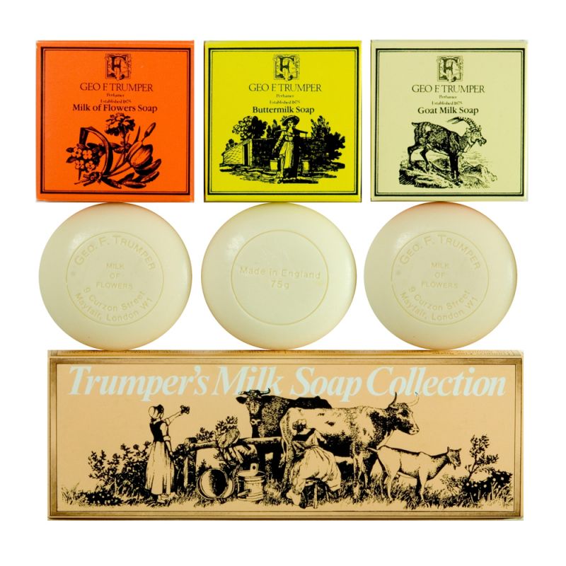 Geo.F. Trumper Milk Hand Soap Collection 3x 75g